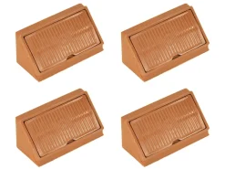 Obelink Eckverbinder mit Kappe - Dark brown