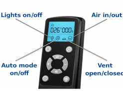 Obelink Panorama Fan Plus Dachluke - Black