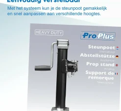 ProPlus Heavy Duty SH42/2000 Abstellstütze - 42-68 cm