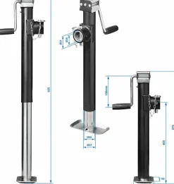ProPlus TH39/2000 Heavy Duty Abstellstütze - 1000 kg