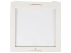 Rahmen mit Fliegengitter und Verdunkelung - White