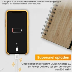R2B 1 Meter weißes USB-A zu Lightning Kabel