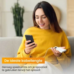 R2B 1 Meter Weißes USB-C zu Lightning Kabel
