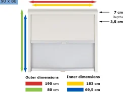Remis Remiflair I Kombirollo cream - 190 x 80 cm