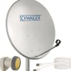 Schwaiger 719727 hellgrau 55cm SAT Set