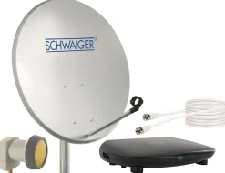 Schwaiger 719758 hellgraues 55cm SAT Set