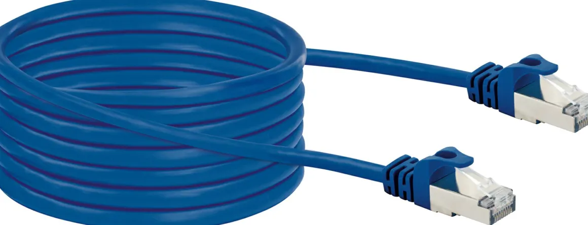 Schwaiger 5 meter blauer CAT8 Netzwerkkabel