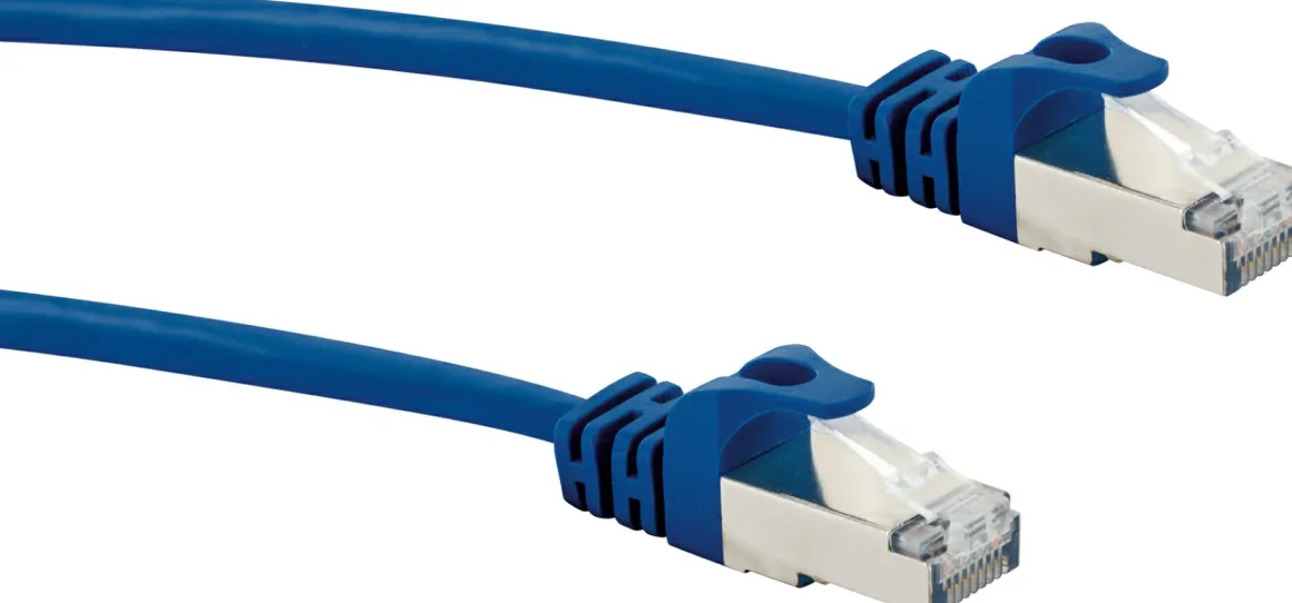 Schwaiger 5 meter blauer CAT8 Netzwerkkabel