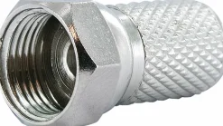 Schwaiger 4 x 7,3 mm F-Aufdrehstecker Set