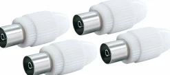 Schwaiger 4 x weiße IEC-Buchse