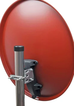 Schwaiger 714494 ziegelroter 55 cm Stahl-Spiegel set