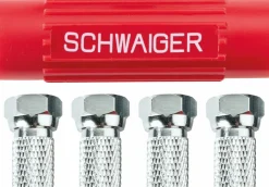 Schwaiger ADH14 satz von 4 F-Stecker mit Aufdrehhilfe
