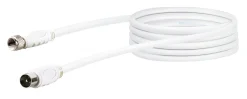 Schwaiger Anschlusskabel F-St/IEC-St 90dB, 3.0m, weiß