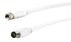 Schwaiger Anschlusskabel F-St/IEC-St 90dB, 3.0m, weiß