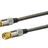 Schwaiger Black F-Stecker Satellitenkabel - 10 meter