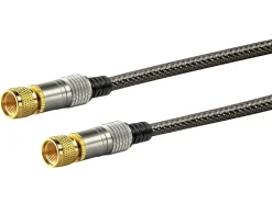 Schwaiger Black F-Stecker Satellitenkabel - 5 meter