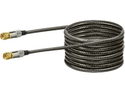 Schwaiger Black F-Stecker Satellitenkabel - 5 meter