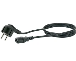 Schwaiger CK80 1,8 Meter 230 Volt schwarzes Stromversorgungskabel