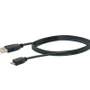Schwaiger CK1511 1 Meter schwarzes USB 2.0-Anschlusskabel