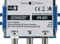 Schwaiger DiSEqC SAT-Multischalter 2 auf 1