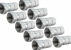 Schwaiger FST6510 6,5 mm Satz von 10 F-Stecker