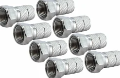 Schwaiger FST6508 6,5 mm Satz von 8 F-Stecker