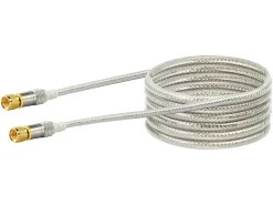 Schwaiger F-Stecker White Satellitenkabel - 5 meter
