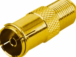 Schwaiger GOUST9320 Vergoldeter F-Adapter