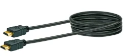 Schwaiger HDM0150 1,5 Meter Schwarzes High Speed HDMI-Kabel mit Ethernet