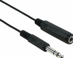 Schwaiger KHA4076 5 Meter schwarzer Audio-Verlängerungskabel