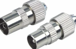 Schwaiger KST1525 Metall IEC Koax-Stecker Set