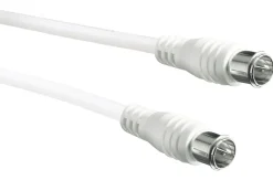 Schwaiger KVCQ50 5 Meter Weißes Koaxialkabel mit Schnellkupplung