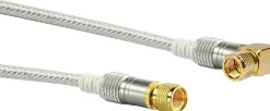 Schwaiger KVCWHD100 10 meter transparentes abgewinkeltes Satellitenkabel