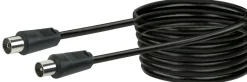 Schwaiger KVK100 10 Meter IEC schwarzes Antennenkabel