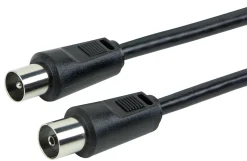 Schwaiger KVK50 5 Meter IEC schwarzes Antennen Anschlusskabel