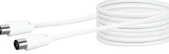 Schwaiger KVK75 7,5 Meter IEC weißes Antennen Anschlusskabel