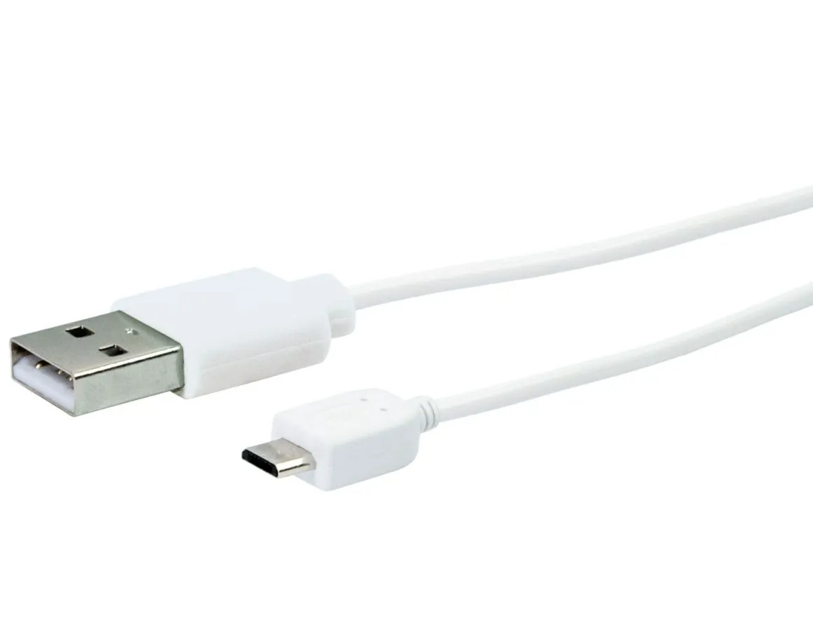 Schwaiger LK200M 2 Meter weißes Micro-USB-Ladekabel