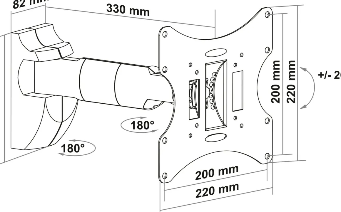 Schwaiger LWH040 TV Wandhalter
