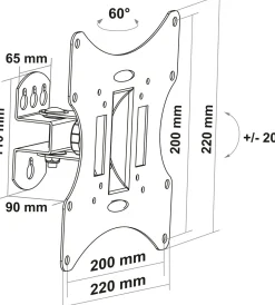 Schwaiger LWH030 TV Wandhalter