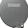 Schwaiger SPI800 anthrazit 80 cm Alu-Spiegel