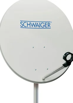 Schwaiger SPI993 hellgrauer 80 cm SAT Set mit LNB