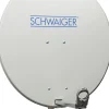 Schwaiger SPI800 hellgrauer 80 cm Alu-Spiegel