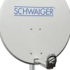 Schwaiger SPI621 hellgrauer 65 cm Alu-Spiegel