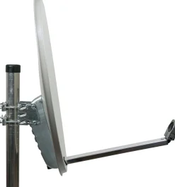 Schwaiger SPI621 hellgrauer 65 cm Alu-Spiegel