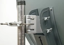 Schwaiger SPI075PA hellgrau 75cm Alu-Spiegel