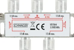 Schwaiger VTF7844 4-fach 12 dB Kabelverteiler