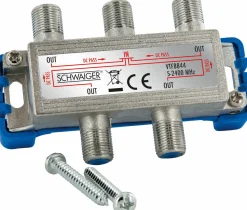 Schwaiger VTF7844 4-fach 12 dB Kabelverteiler