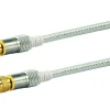 Schwaiger White F-Stecker Satellitenkabel - 15 meter
