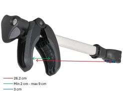 Thule Bike Holder 2 ACUTight mittellange Fahrradklemme – silber