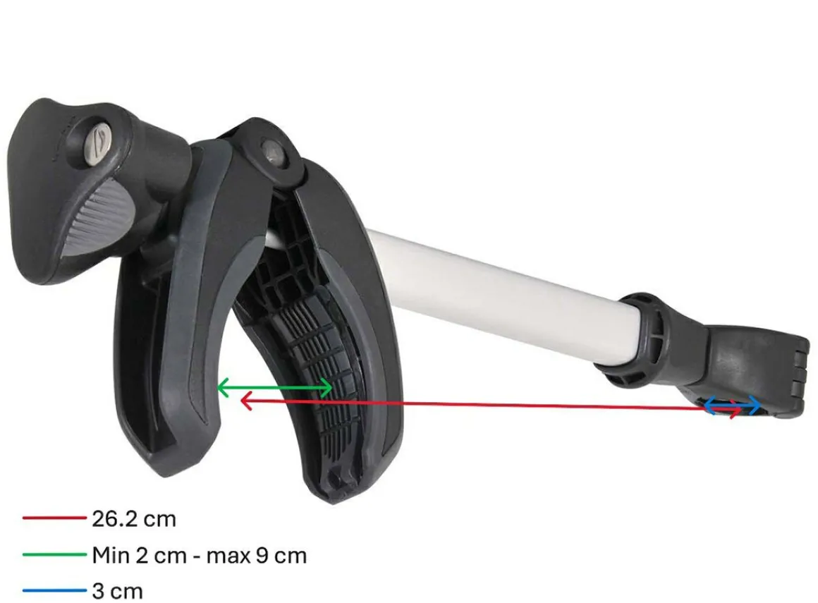 Thule Bike Holder 2 ACUTight mittellange Fahrradklemme – silber